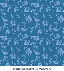 Japanese Floral Flow Seamless Pattern