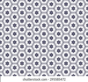 japanese floral pattern vector