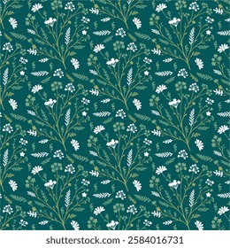 japanese floral seamless pattern with vintage botanical artwork for digital print design