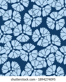 Patrón sin inconvenientes del vector de círculo de flor japonés
