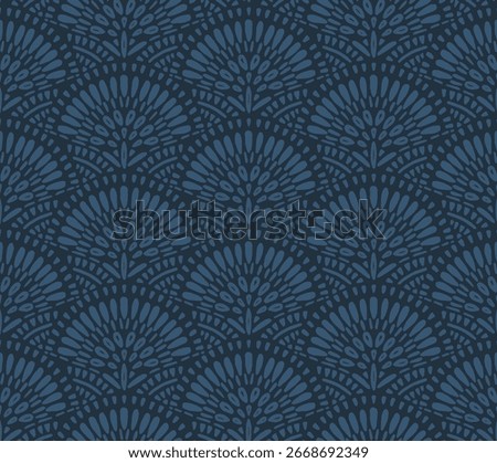 Japanese Flower Diamond Vector Seamless Pattern