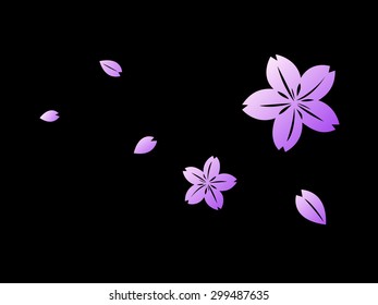 japanese flower drop background