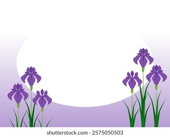 It's Japanese flower irises frame.