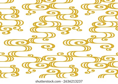 Japanese flowing water pattern background, Seamless vector wallpaper