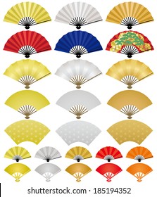 Japanese folding fans.