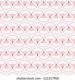 Japanese folding hand fan pattern