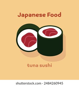 Japanese food Flat illustration Sushi Nigiri Collection