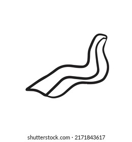 Japanese food flat line icons