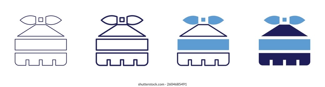 Japanese food icon in 4 different styles. Thin Line, Line, Bold Line, Duotone. Duotone style. Editable stroke.
