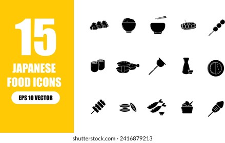 Japanese food Icon Illustration Collection