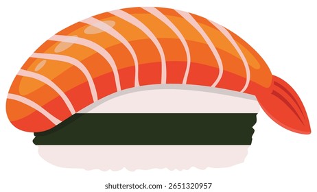 Ícone de comida japonesa isolado no fundo branco.
