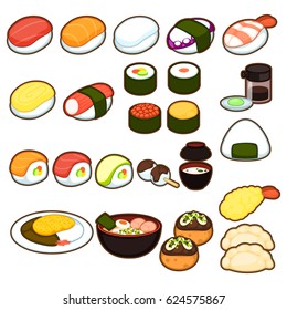 Japanese Food Icon Set 1