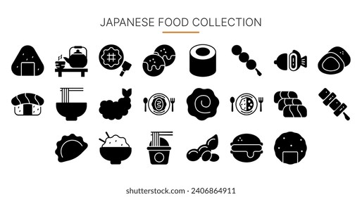 Icono de comida japonesa adecuado para web y aplicaciones afiche de presentación de iconos y medios sociales