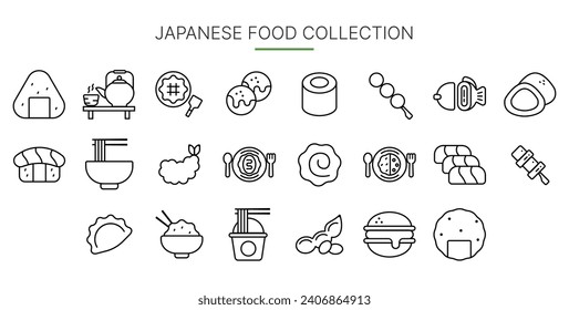 Japanese Food Icon suitable for web and apps icon presentation poster and social media