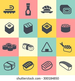 Japanese food icons