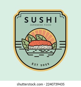 Japanese food logo, Asian food Sushi logo