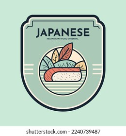 Japanese food logo, Asian food Sushi logo