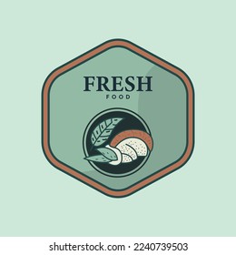 Japanese food logo, Asian food Sushi logo