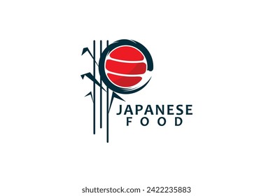 japanese food logo design with modern concept