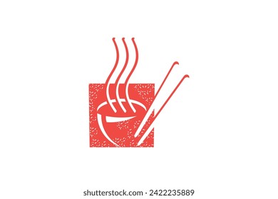 japanese food logo design with modern concept