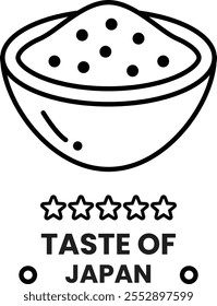 a Japanese food logo illustration