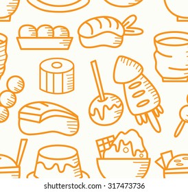 Japanese food pattern  