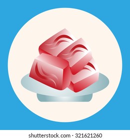 Japanese food sashimi theme elements