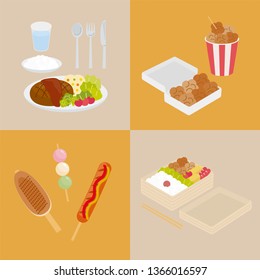 Japanese food set C