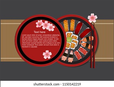 Japanese Food Set,Vector Illustration