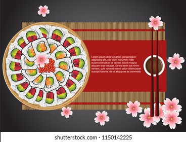 Japanese Food Set,Vector Illustration
