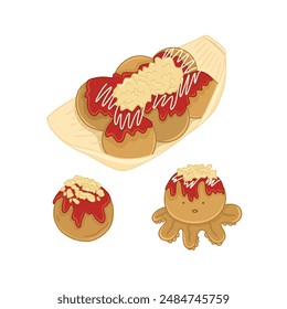 Japanese Food and Snack Illustration Drawing