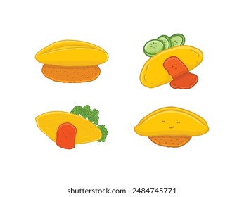 Japanese Food and Snack Illustration Drawing