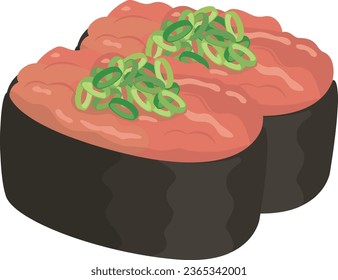Japanese food
Sushi
Gunkanmaki　Negitoro