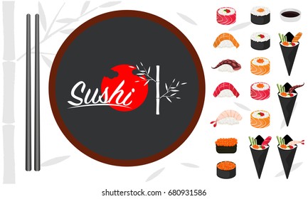 Japanese food sushi