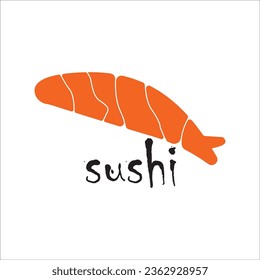 JAPANESE FOOD SUSHI ICON VECTOR ILLUSTRATION SYMBOL DESIGN