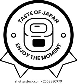 Ilustración de logotipo de sushi de comida japonesa