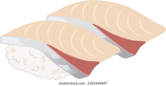 Japanese food
Sushi
Nigiri sushi_Yamachi, Yellowtail, Amberjack