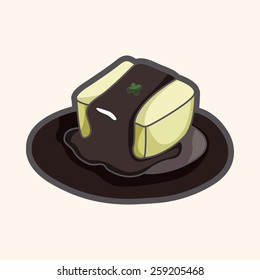 Japanese food sushi theme elements