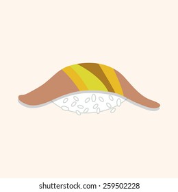 Japanese food sushi theme elements