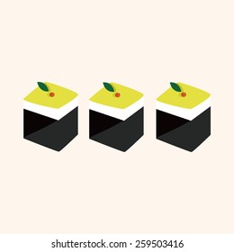 Japanese food sushi theme elements