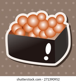 Japanese food sushi theme elements