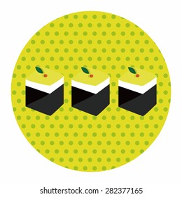 Japanese food sushi theme elements