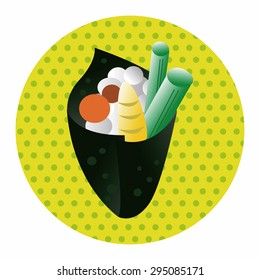 Japanese food sushi theme elements