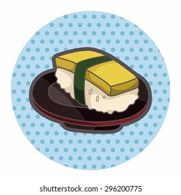 Japanese food sushi theme elements