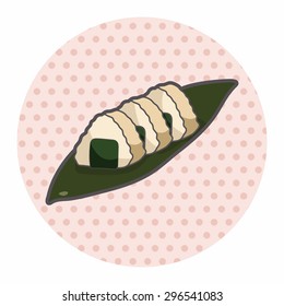 Japanese food sushi theme elements
