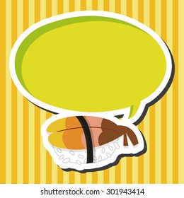 Japanese food sushi theme elements
