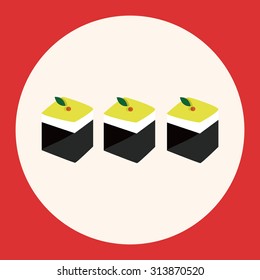 Japanese food sushi theme elements