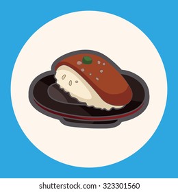 Japanese food sushi theme elements