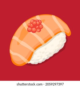  Japanese food and sushi. Sushi vector. Yummy japan food.