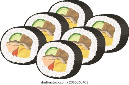 Japanese food
Sushi_Maki sushi
Ehomaki (Setsubun)